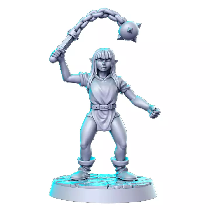 Goblin Morning Star V - Fantasy 3D Print Model 3D print model
