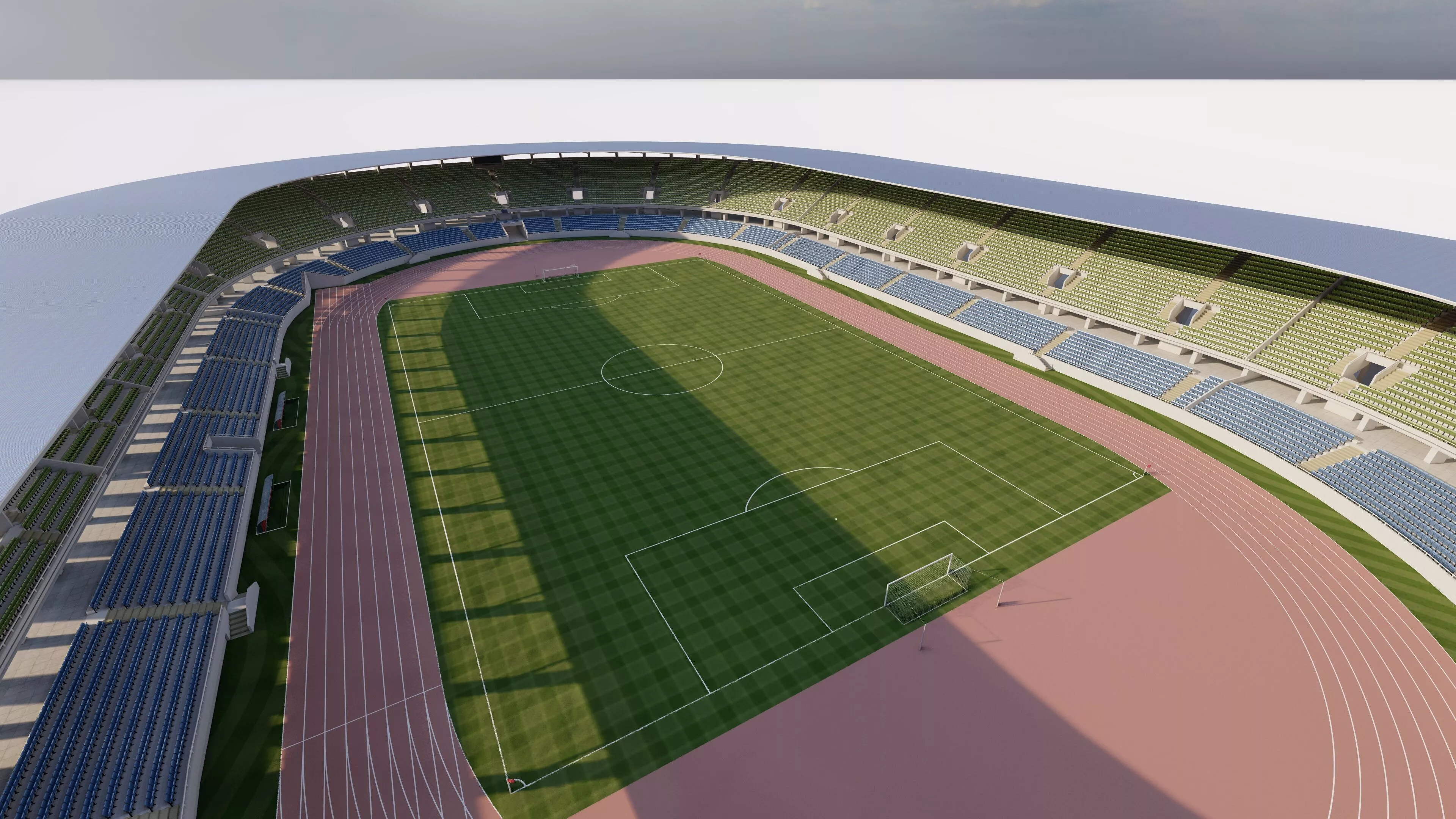 Football Stadium-American football 3D model