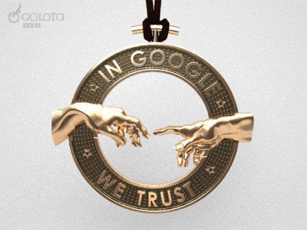 In Google we trust - creazione -  original pendant 3D print model