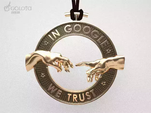 In Google we trust - creazione -  original pendant 3D print model