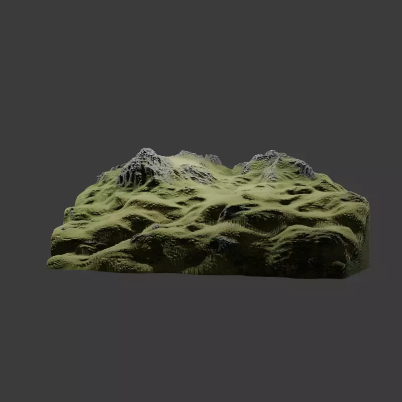 Green mountain Free 3D model