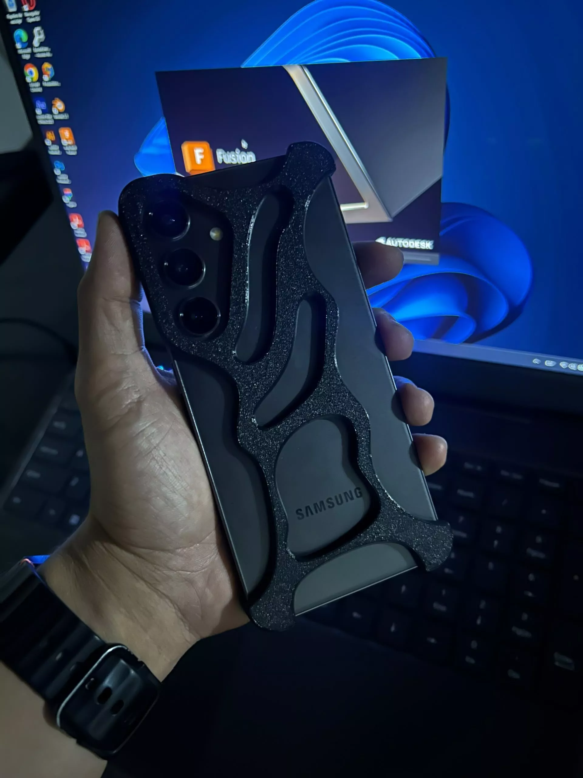Samsung Galaxy S24 Case Organic Liquid Exo - 3D Printable 3D print model