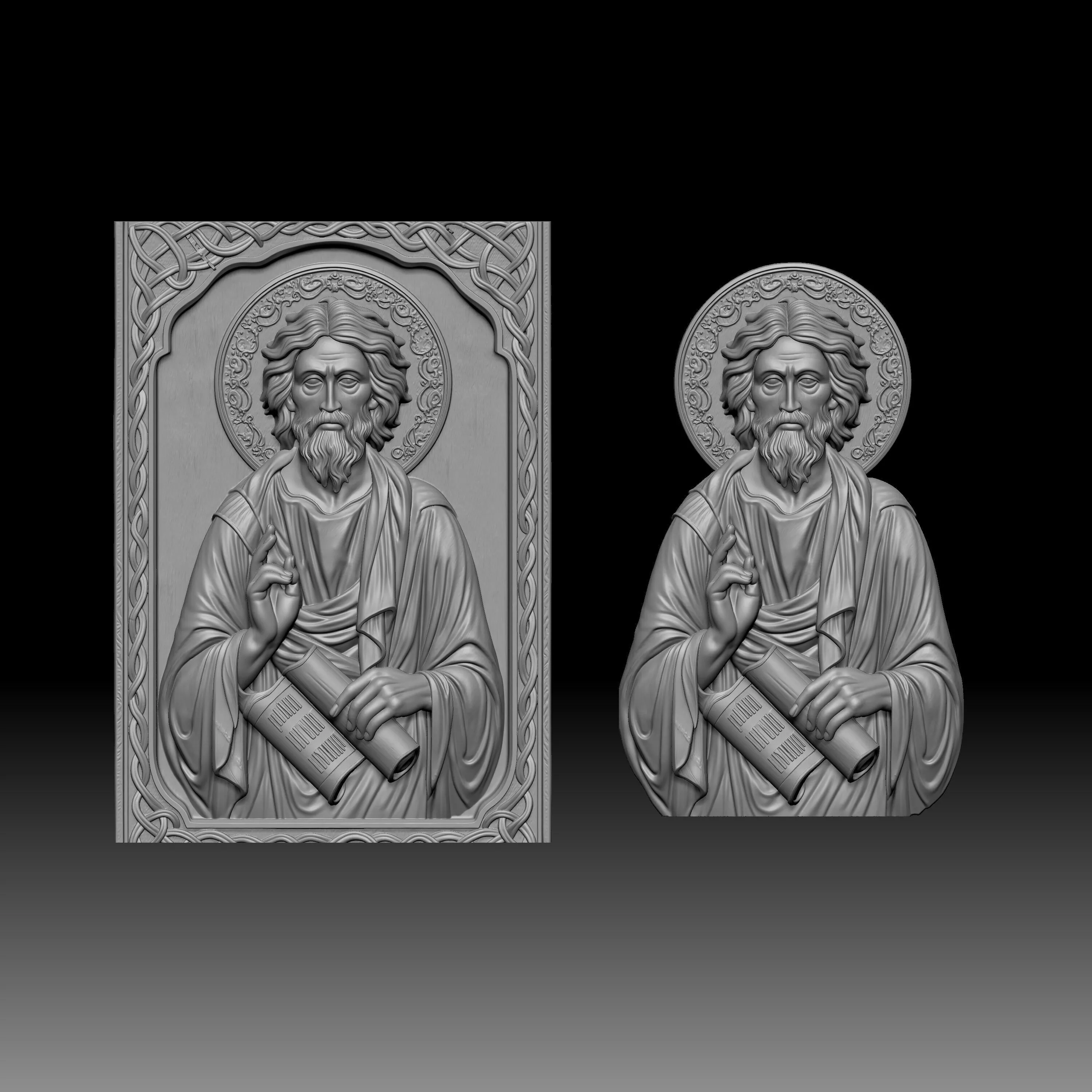 Jesus Christ is represented 3D print model
