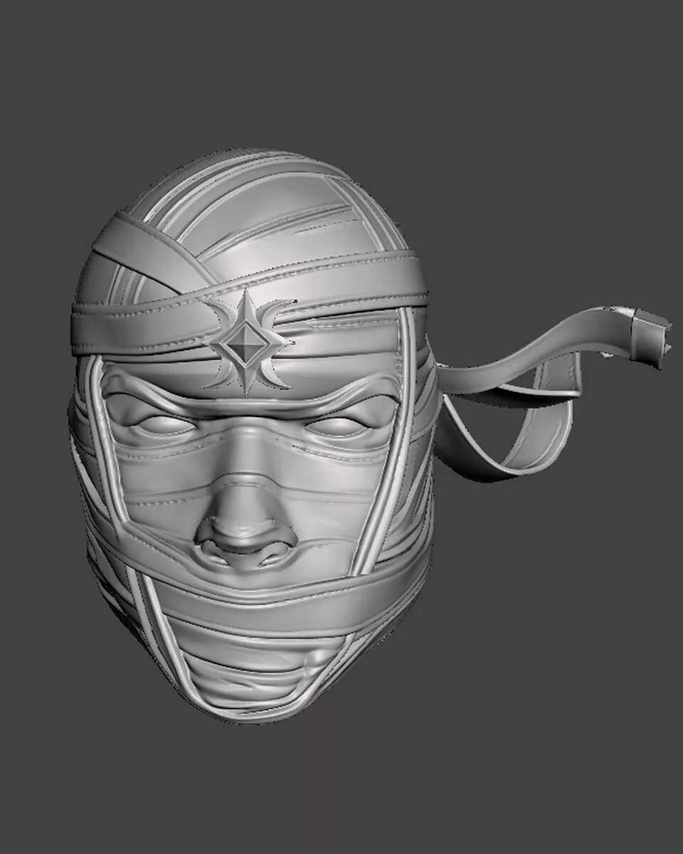 Mortal Kombat Ermac headsculpt head sculpt 3D print model