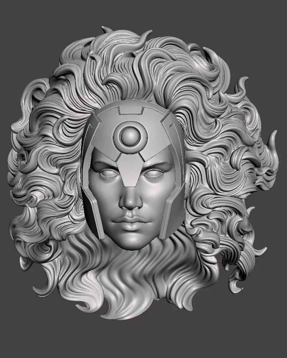 Harbinger headsculpt head sculpt 3D print model