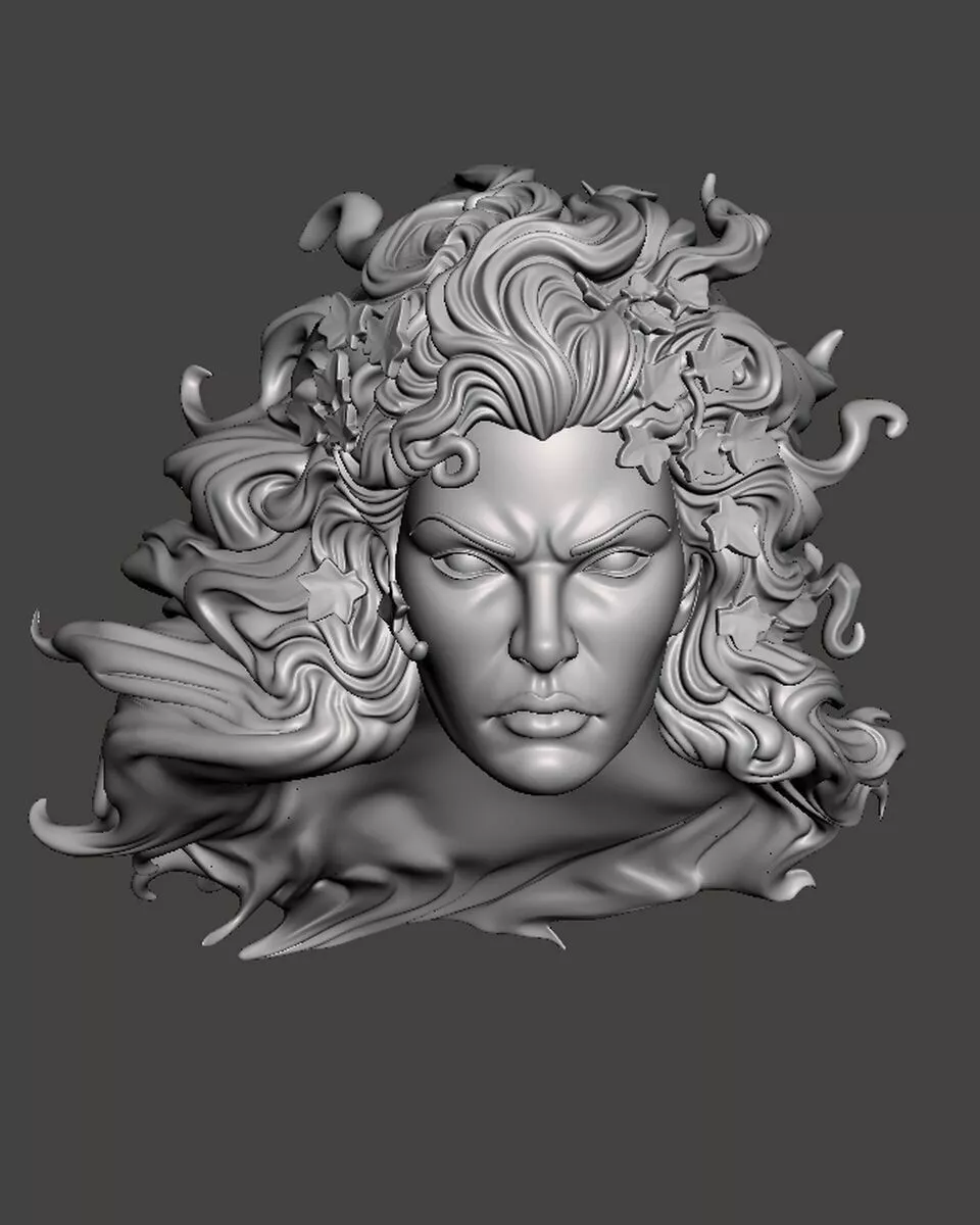 Poison Ivy headsculpt head sculpt 3D print model