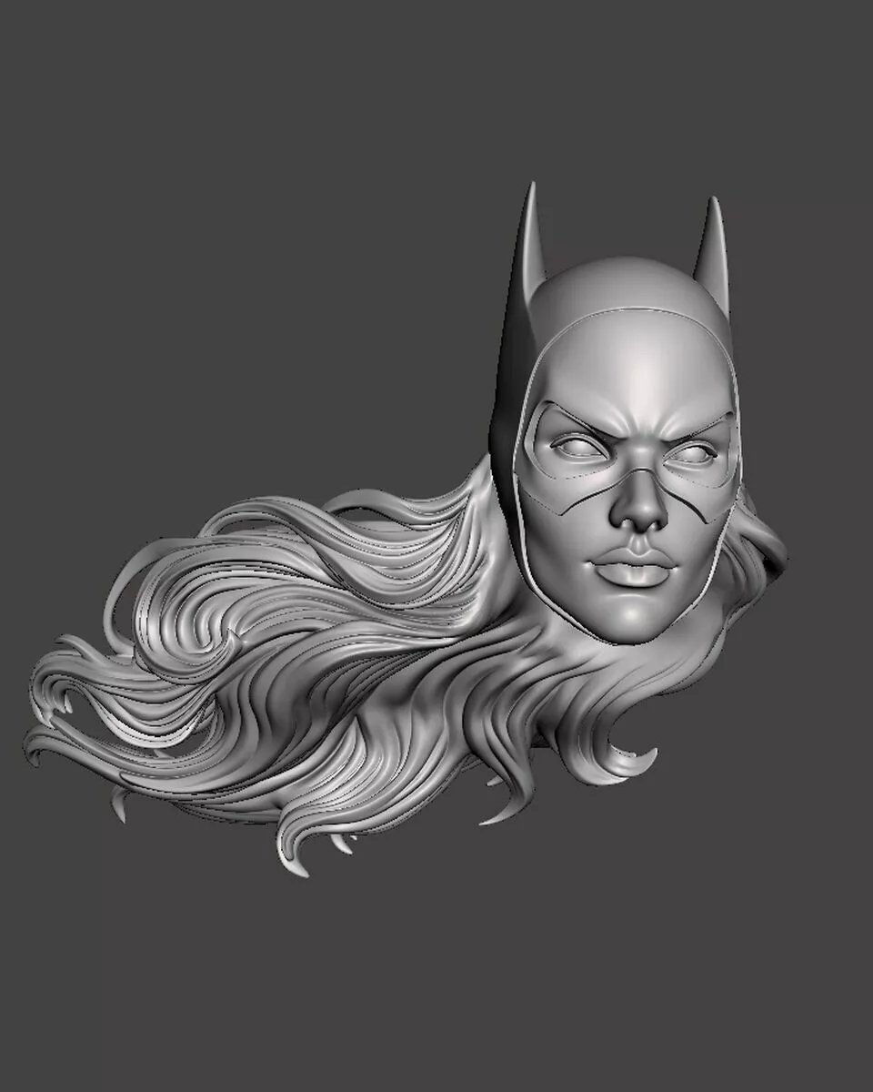 Batgirl classic headsculpt head sculpt 3D print model