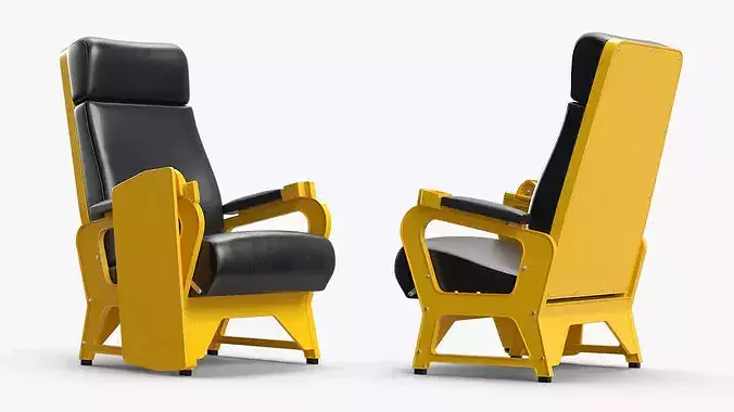 Leather Command Chair 3D model