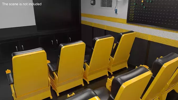 Leather Command Chair 3D model 3