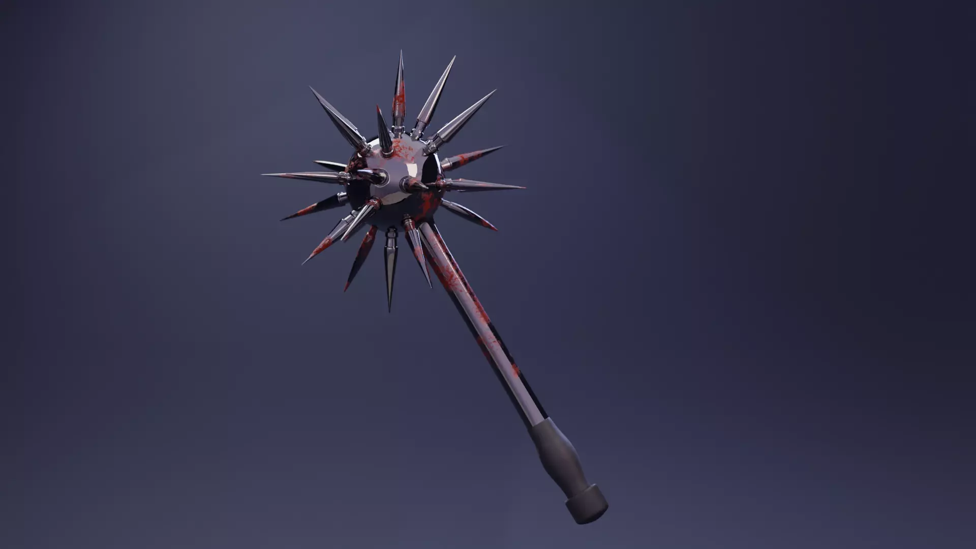 Bloody Spiked Mace 3D model