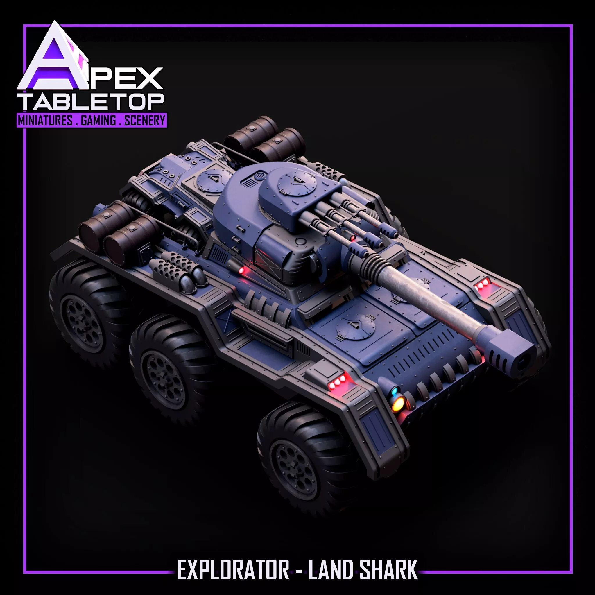 Explorator LandShark and Remora Scout Car 3D print model