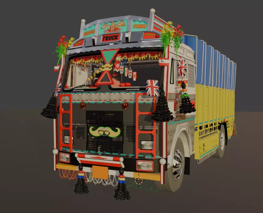 TATA 1618c bs6 Truck 3d model 3D model