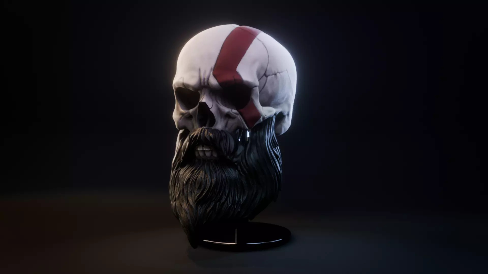 Kratos - God of War - Skull Legend 3D print model