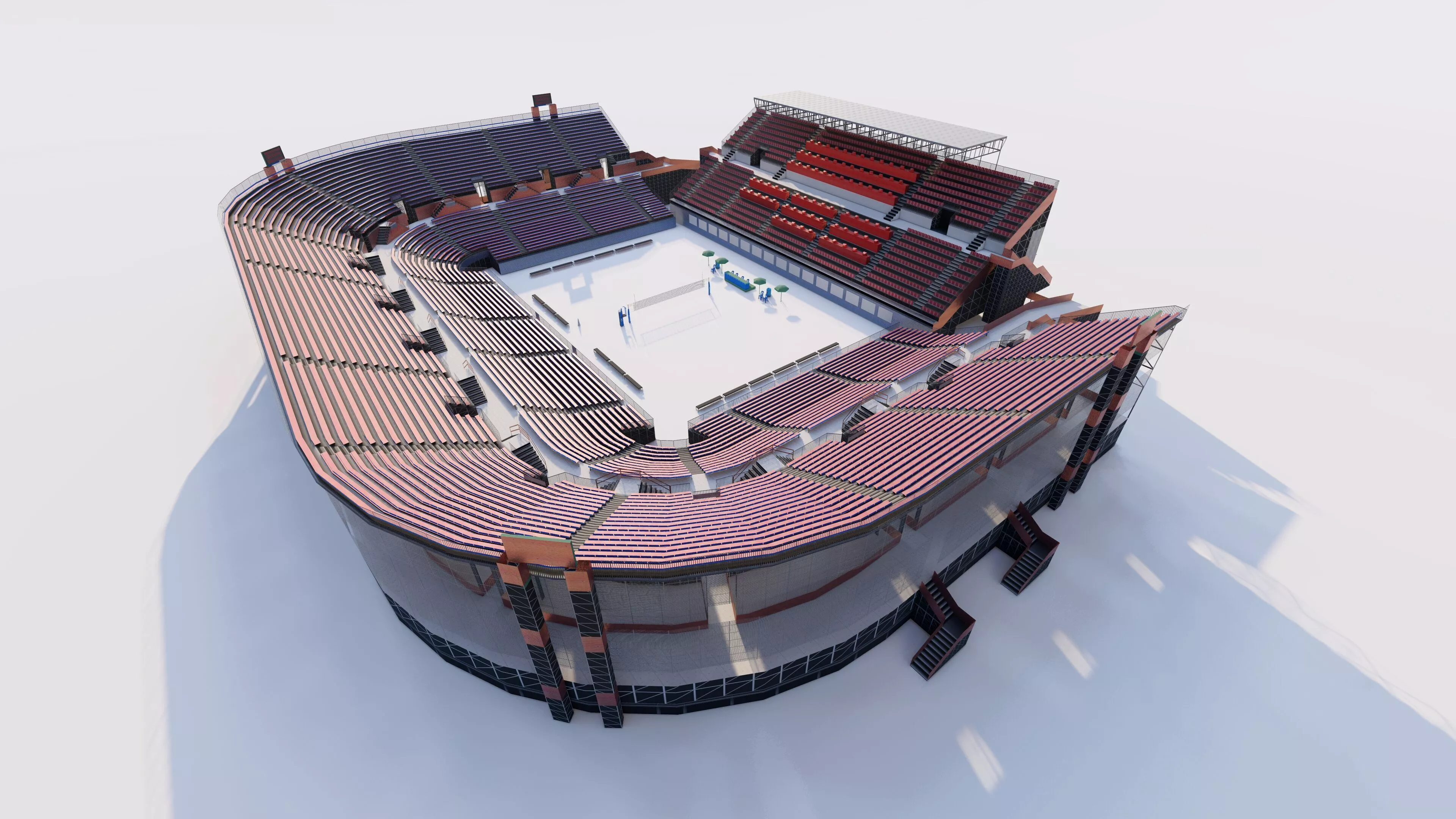 Football Stadium-American football 3D model