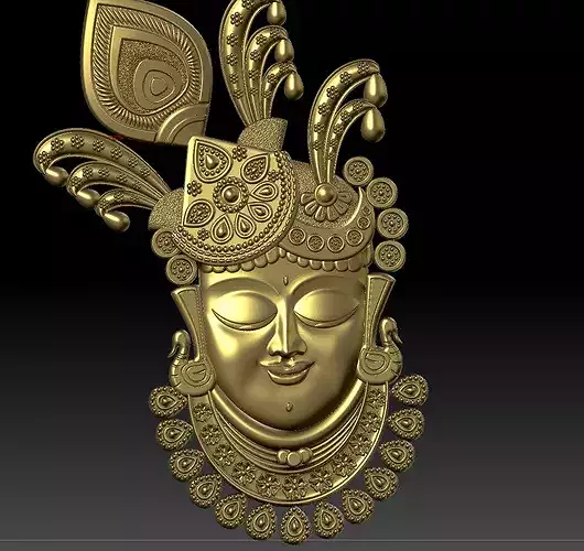 Lord Krishna Divine Face Pendant
