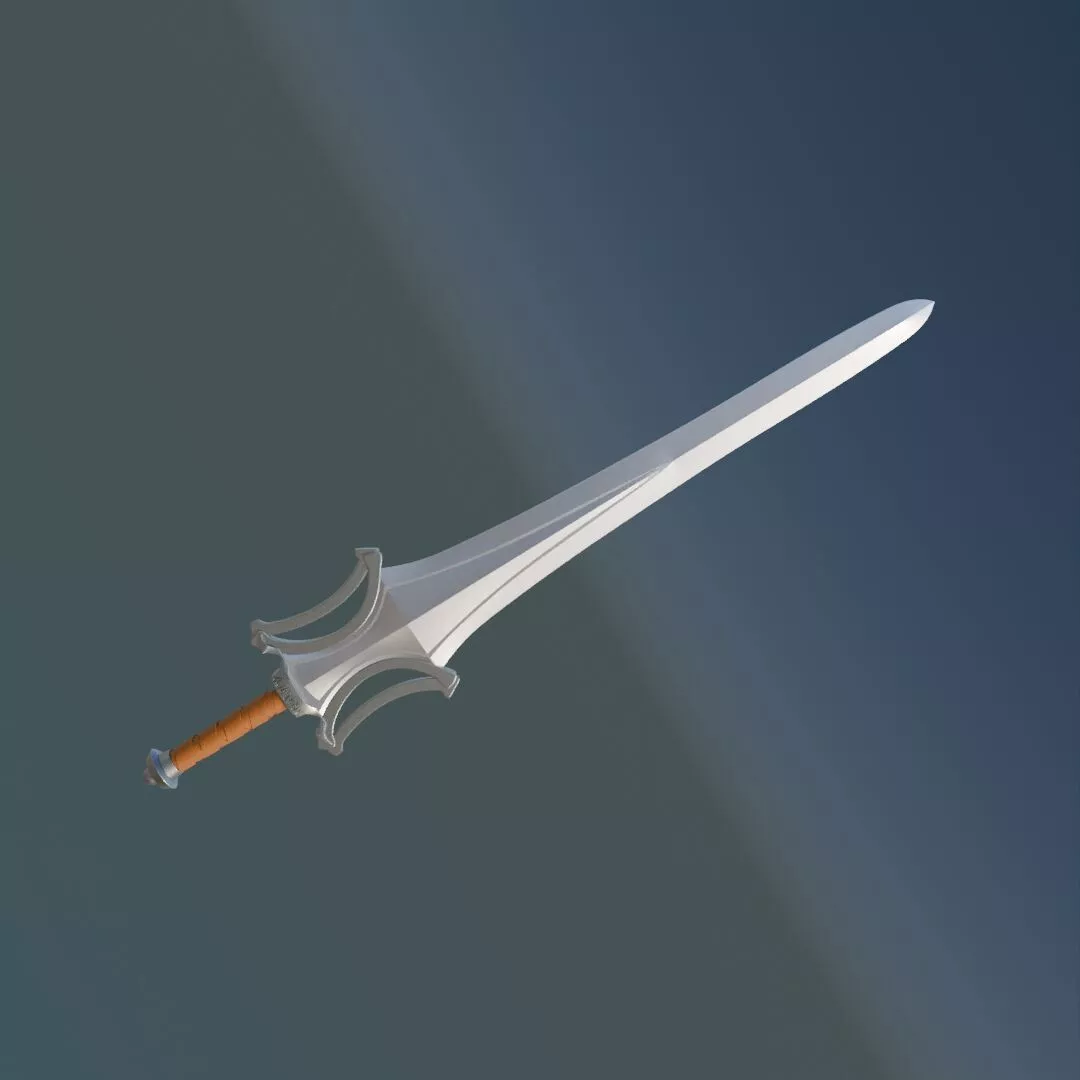 Power Sword He-Man Plus Back Holder Replica Fan Art 3D print model