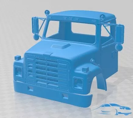 International S1900 1986 Cabin Truck Printable 3D print model