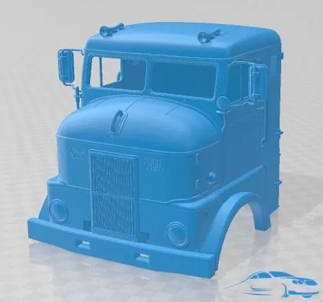Peterbilt 350 1949 Body Cabin Truck Printable 3D print model