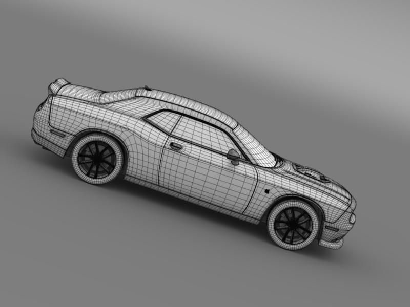 Dodge Challenger 392 HEMI Scat Pack Shaker LC 2015 3D model_22