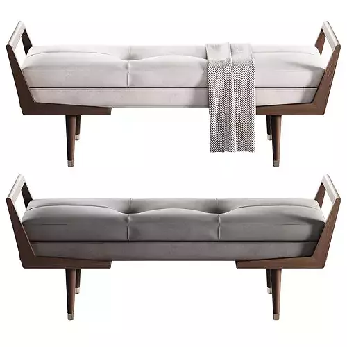 Waylon Bench By Uttermost 3D model 4