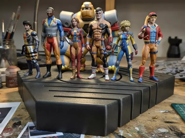 Bionic Six Complete Team Diorama 3D print model