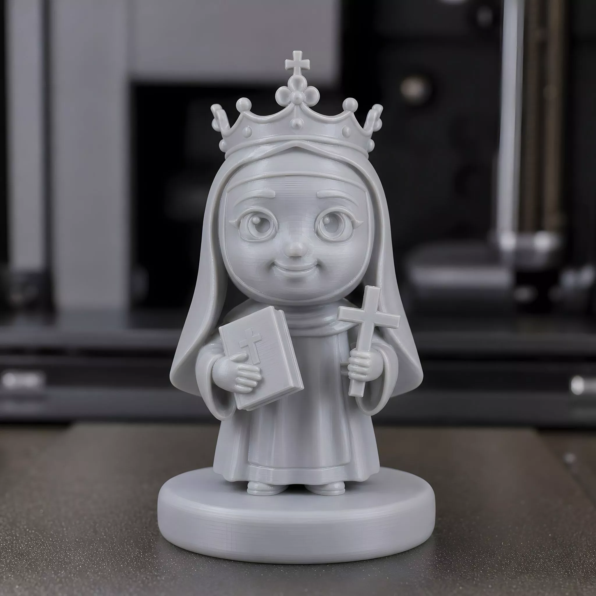 Chibi Saint Bridget Mystic Statue 3D Print Model 3D print model