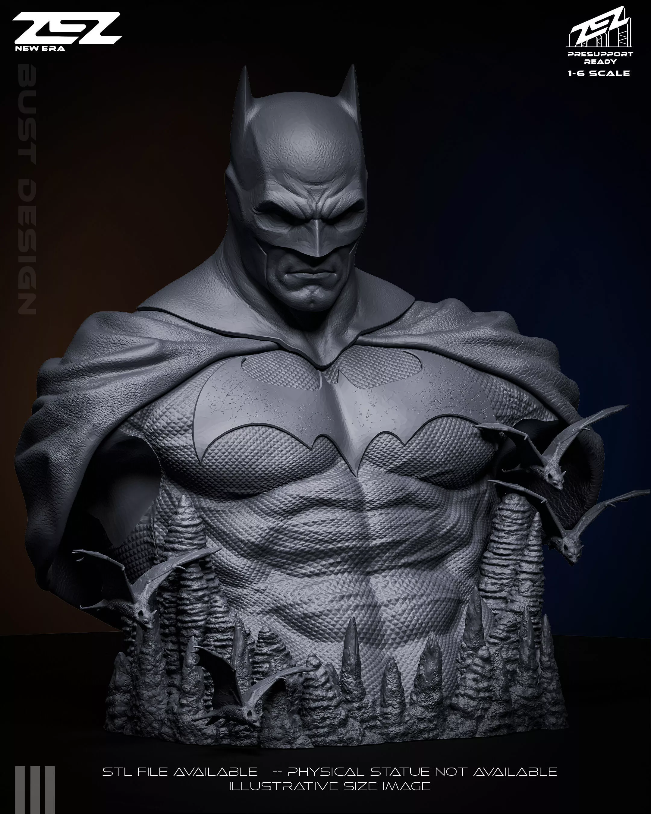 BATMAN THRONE ZEZ BUST 3D print model