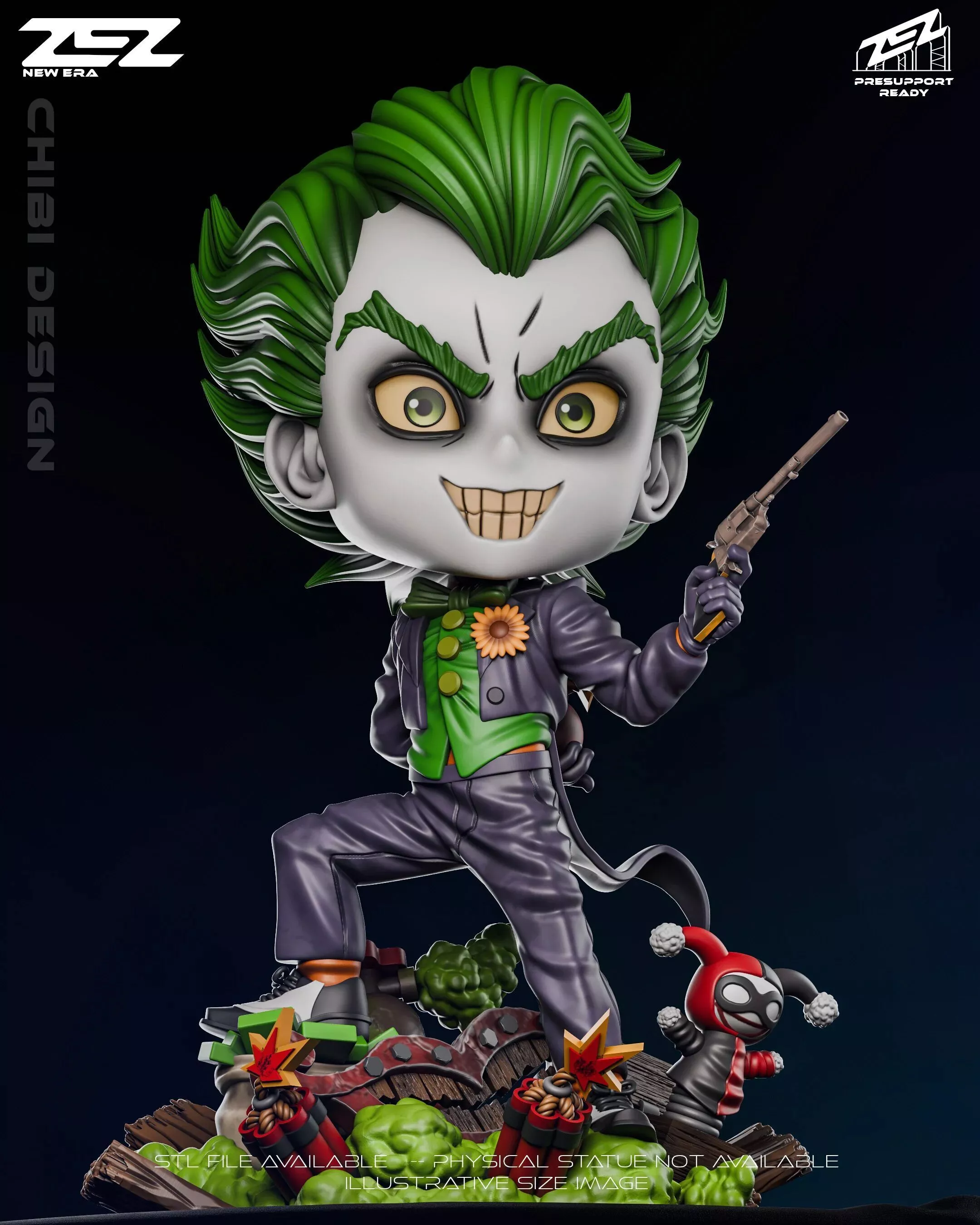 JOKER ZEZ CHIBI 3D print model