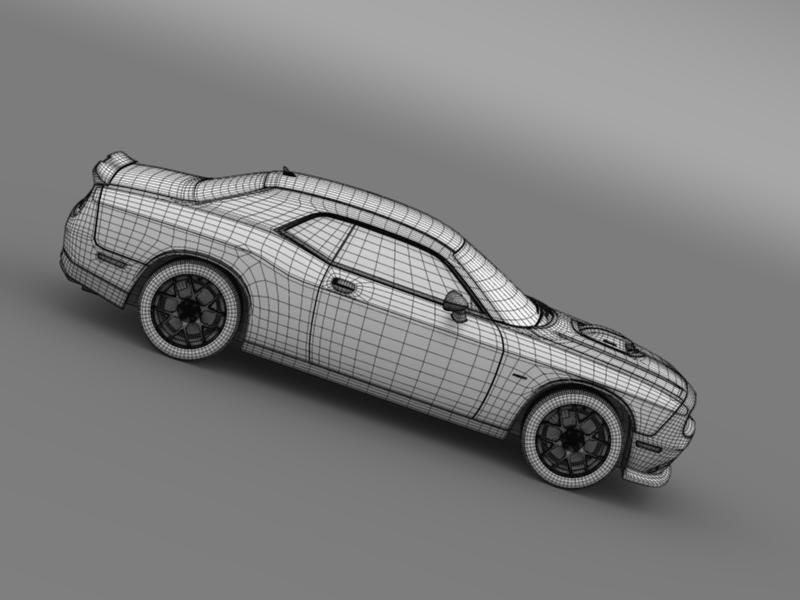 Dodge Challenger RT Shaker LC 2015 3D model_22