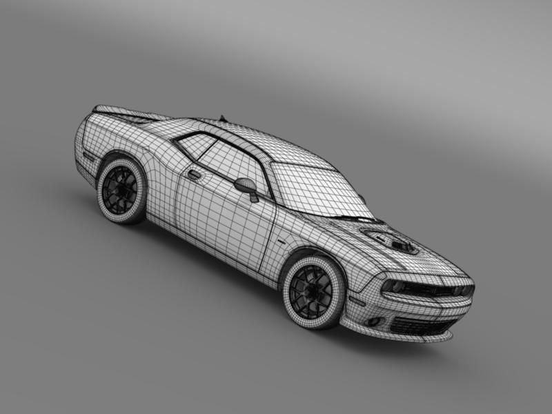 Dodge Challenger RT Shaker LC 2015 3D model_23