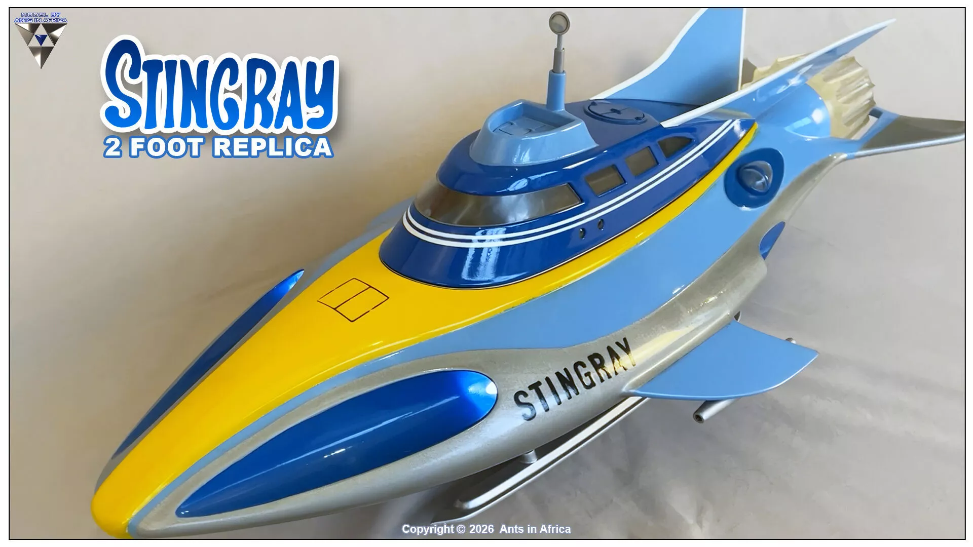 High-Detail Retro Sci-Fi Submarine 3D print model