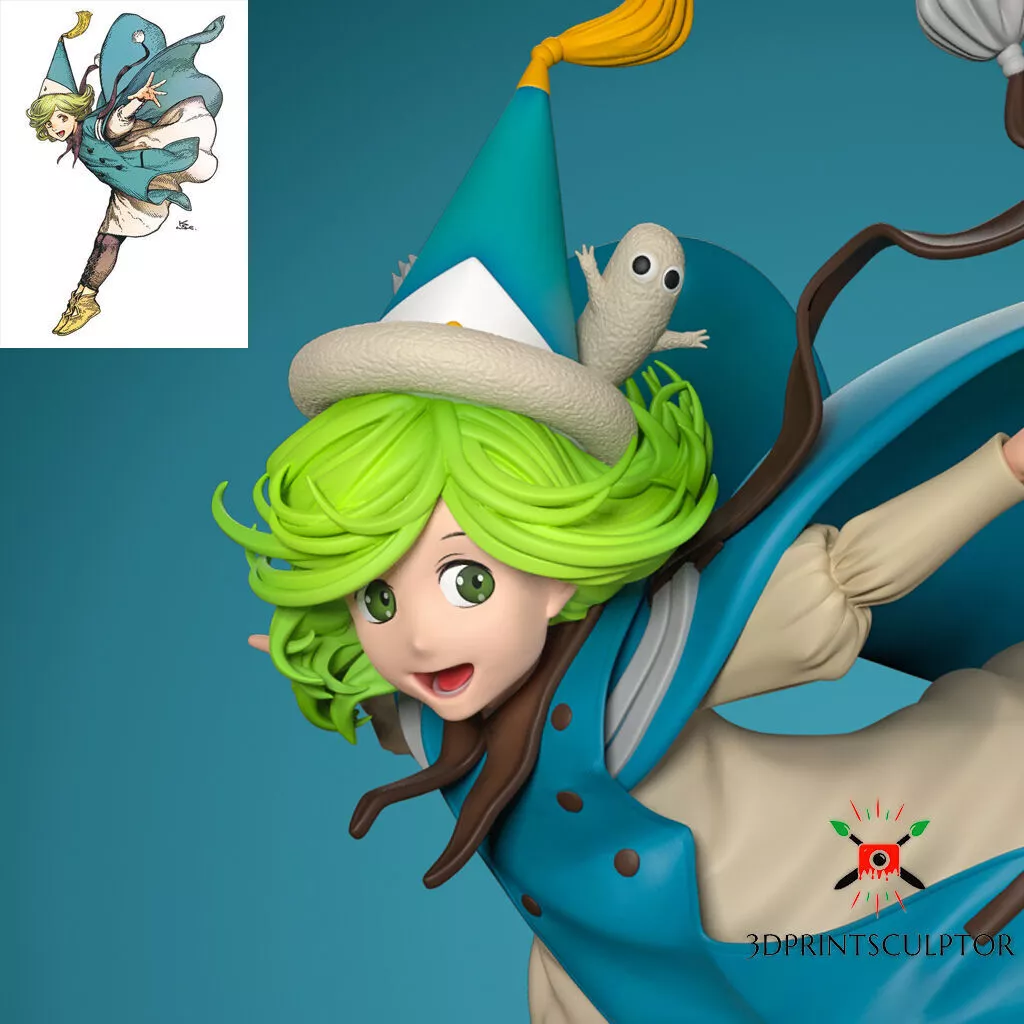 Coco - Witch Hat Atelier Anime Figure For 3D Printing 3D print model