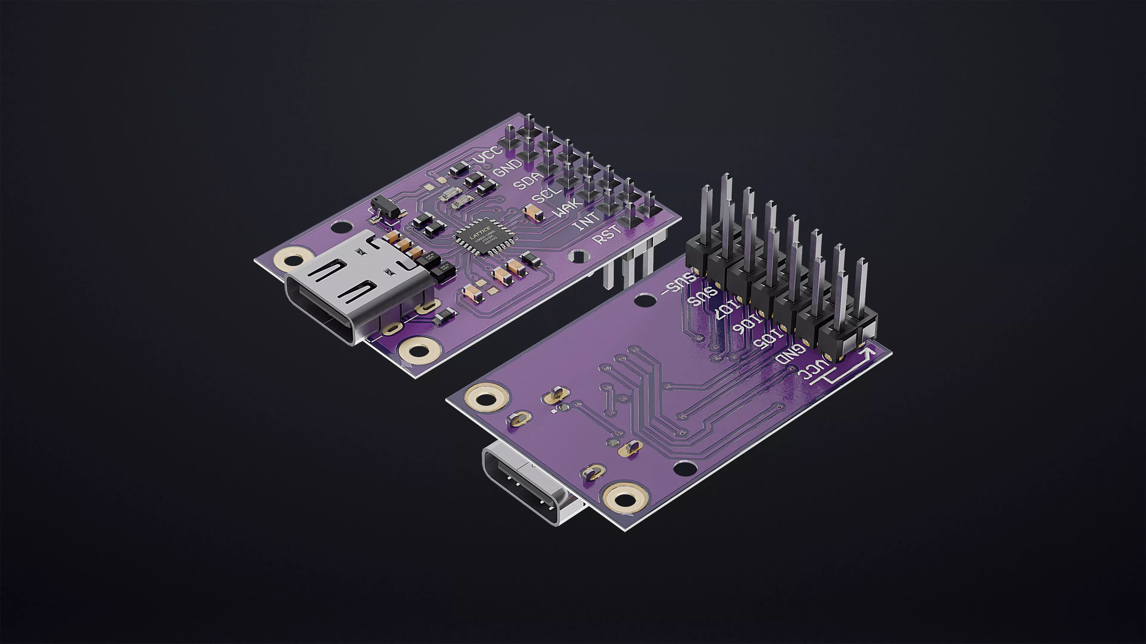 AITRIP USB Type C CP2112 USB to SMBus I2C Adapter Module 3D model