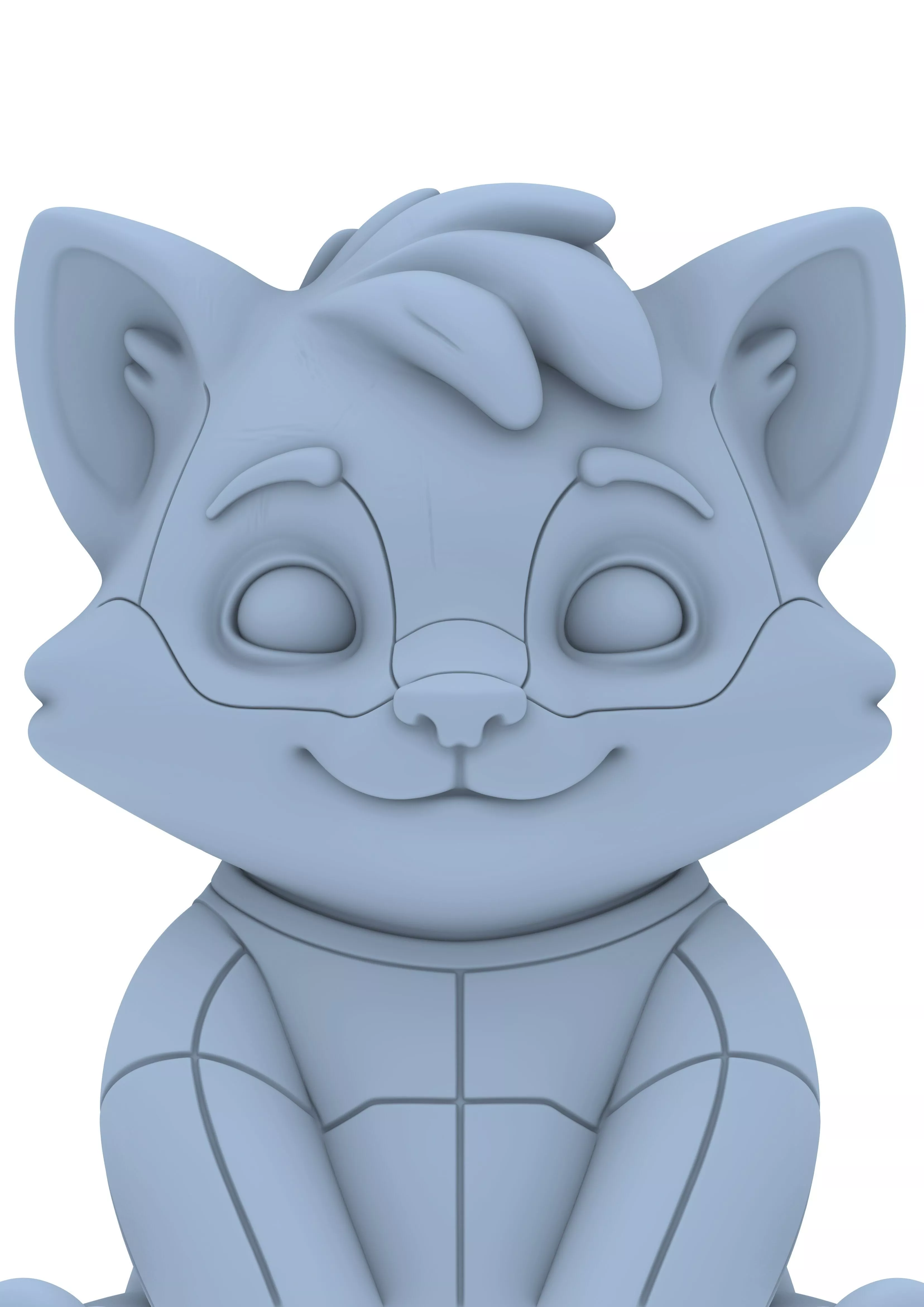 Animal Elephant Hippo Lion Bear Fox Owl Kawaii Toy 3D print model