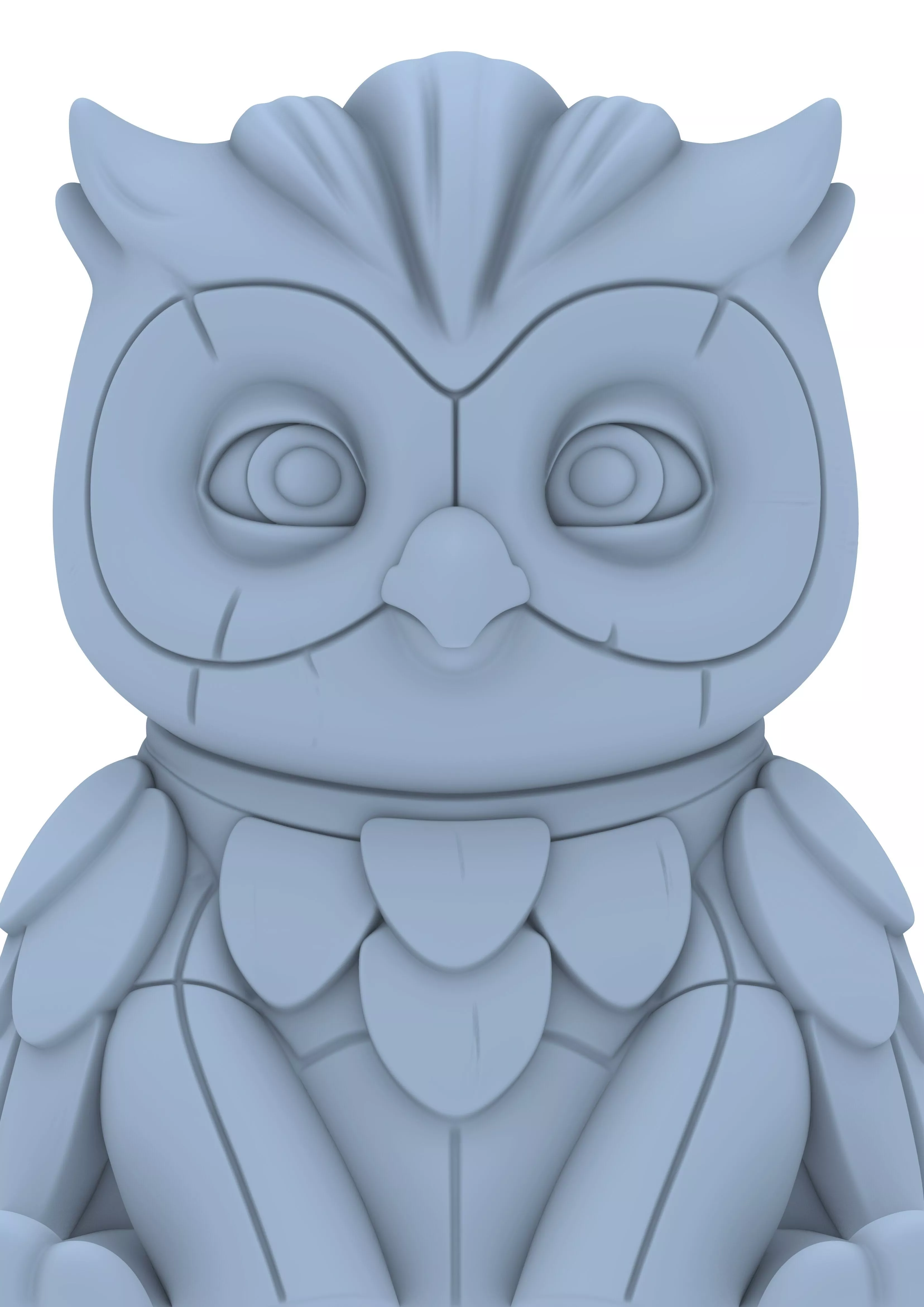 Animal Elephant Hippo Lion Bear Fox Owl Kawaii Toy 3D print model