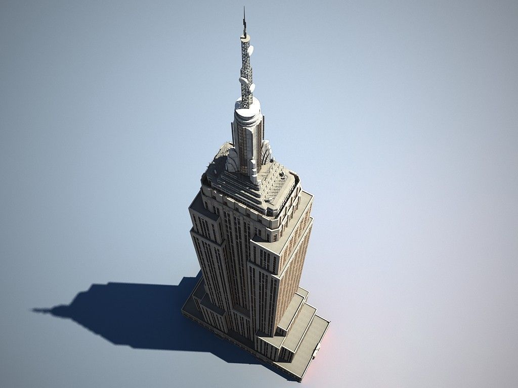 Empire State Building 3D Model .max .obj .3ds .c4d .lwo .lw .lws .ma