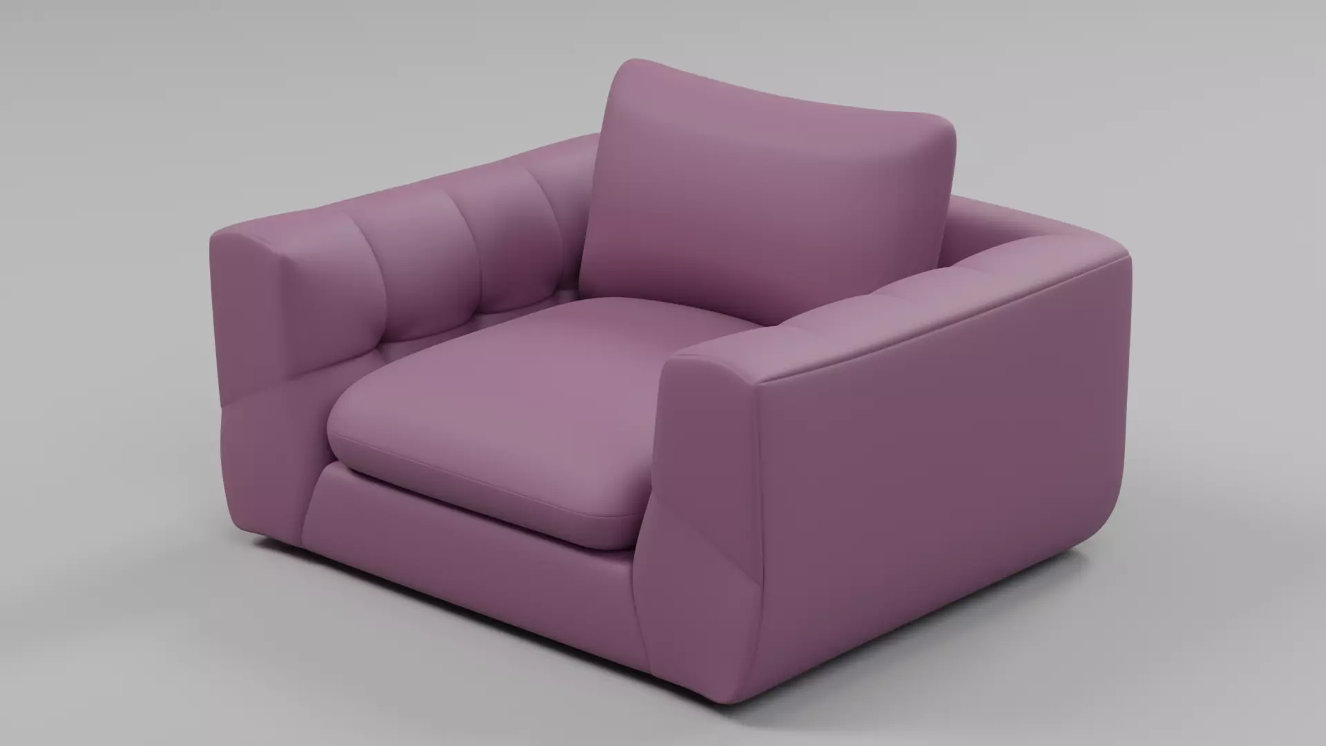 Modern Oversized Upholstered Accent Armchair - Sample File Free 3D model