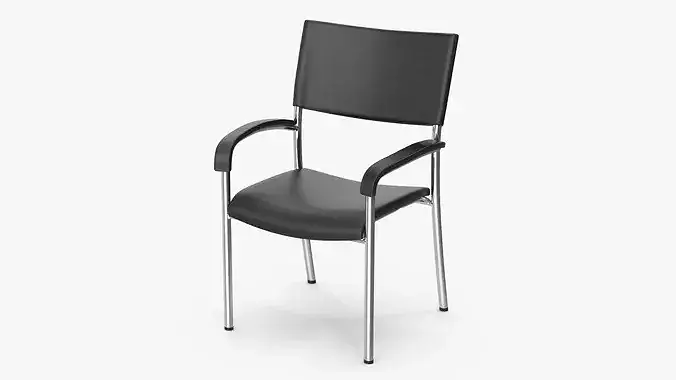 Modern Office Chair 3D model 2