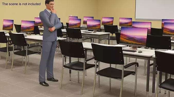 Modern Office Chair 3D model 4