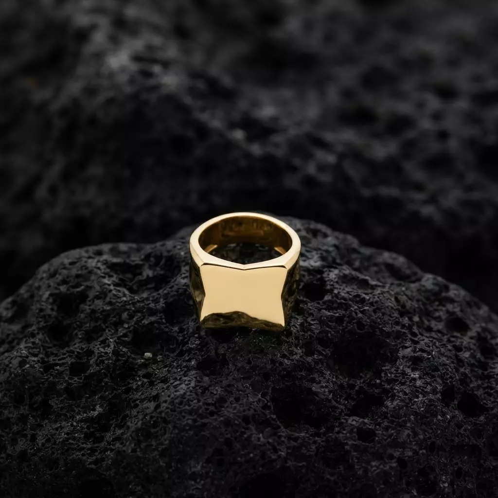 Jewelry Signet Ring v19 L Size 3D print model