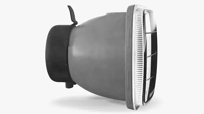 Car Headlight 3D model 7