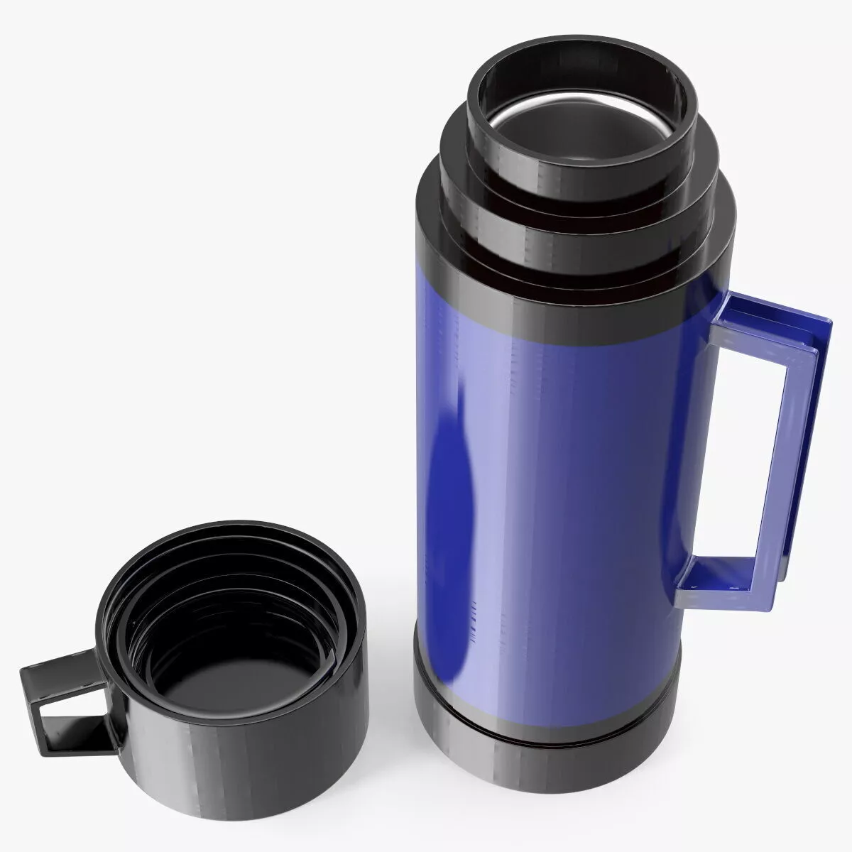 Thermos Flask with Handle 3D model