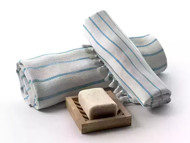 Turkish Bath Towel Marine Style Peshtema