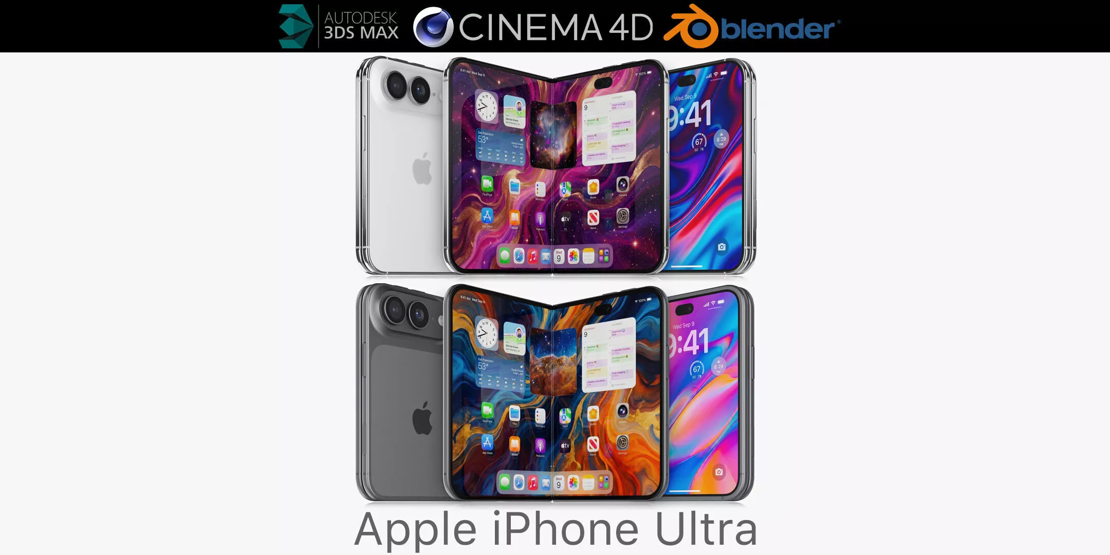 Apple iPhone Ultra v3 and v4 3D model