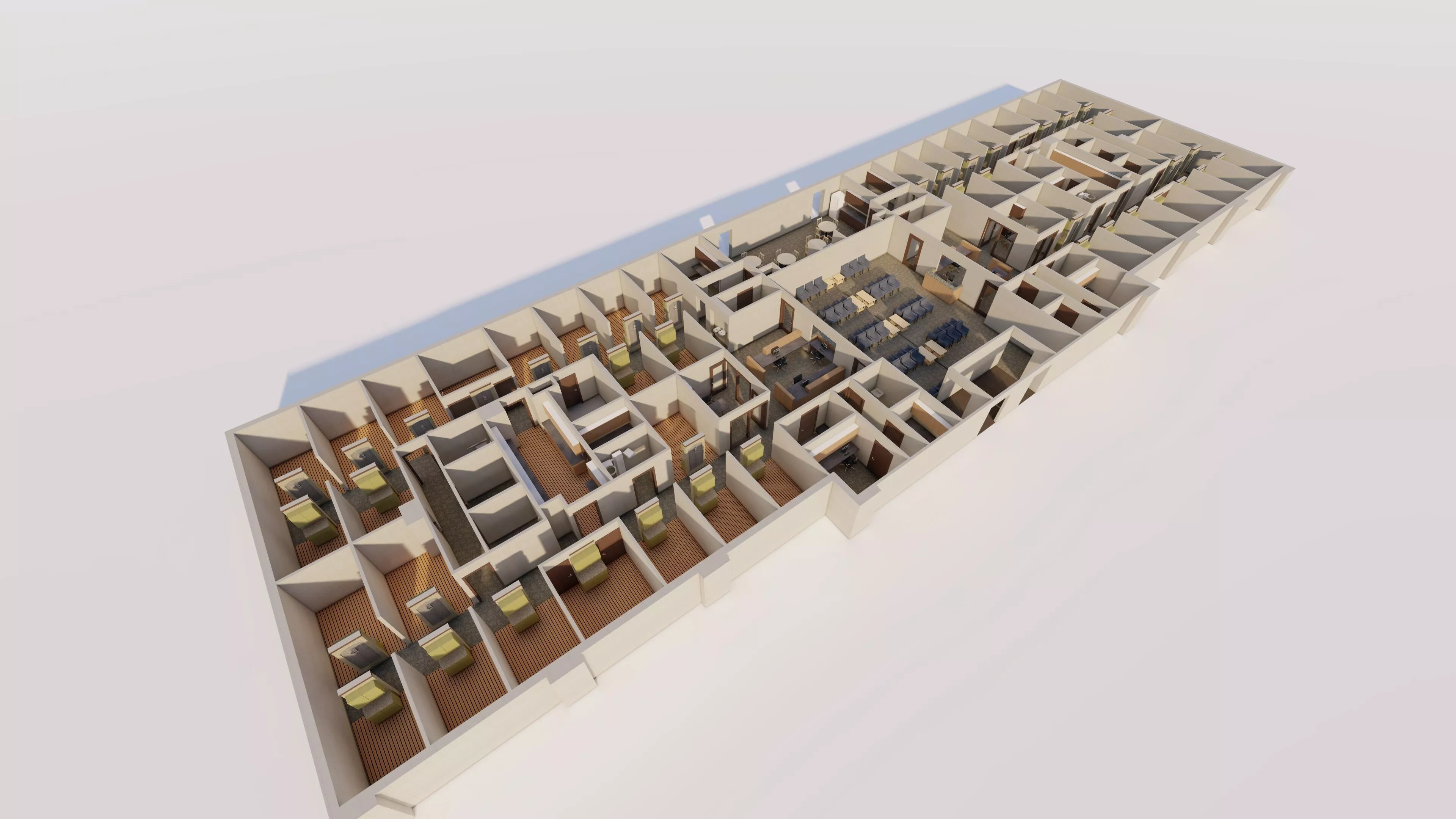 Office interior design-Office scenarios 3D model