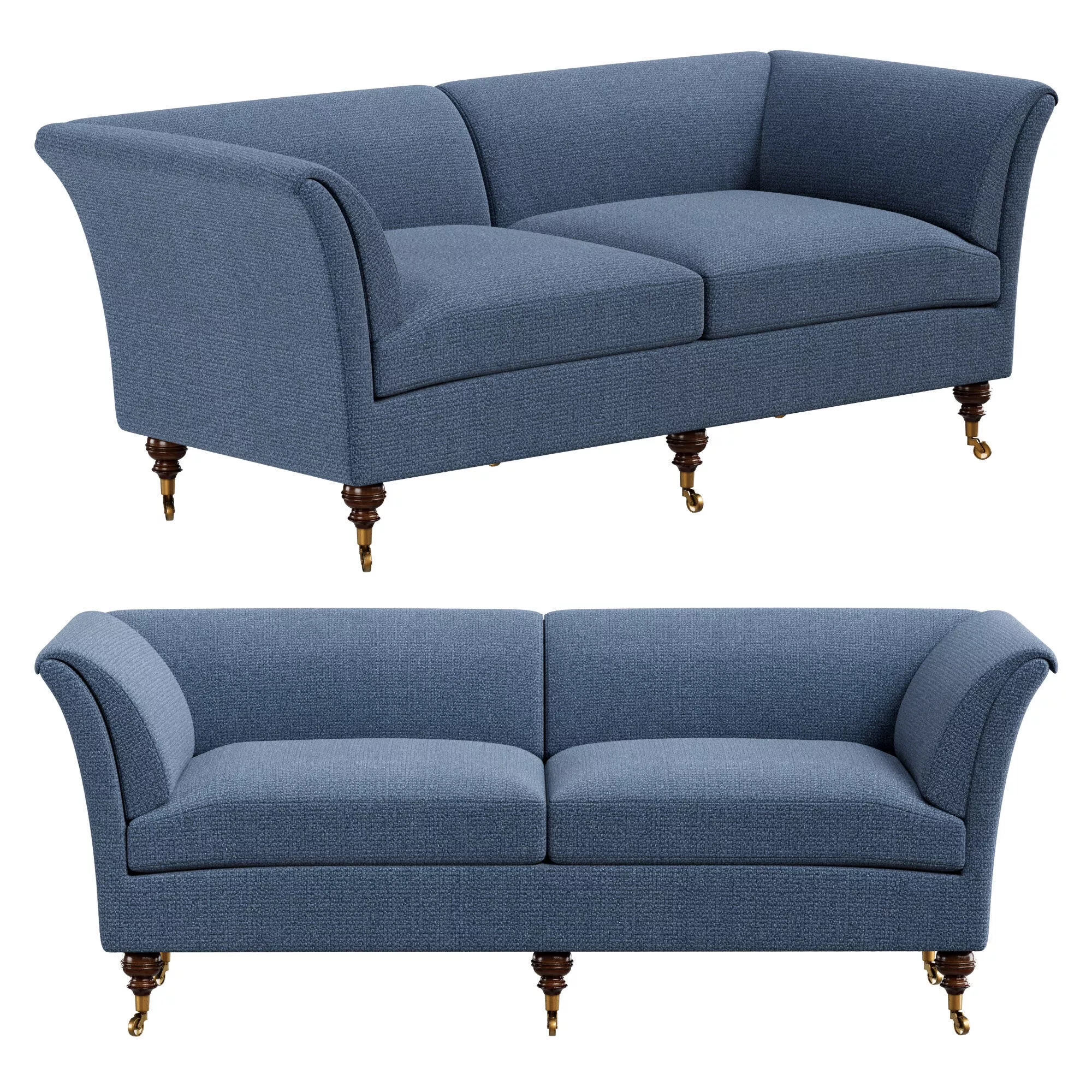 POMPADOUR HIGH BACK SOFA 3D model