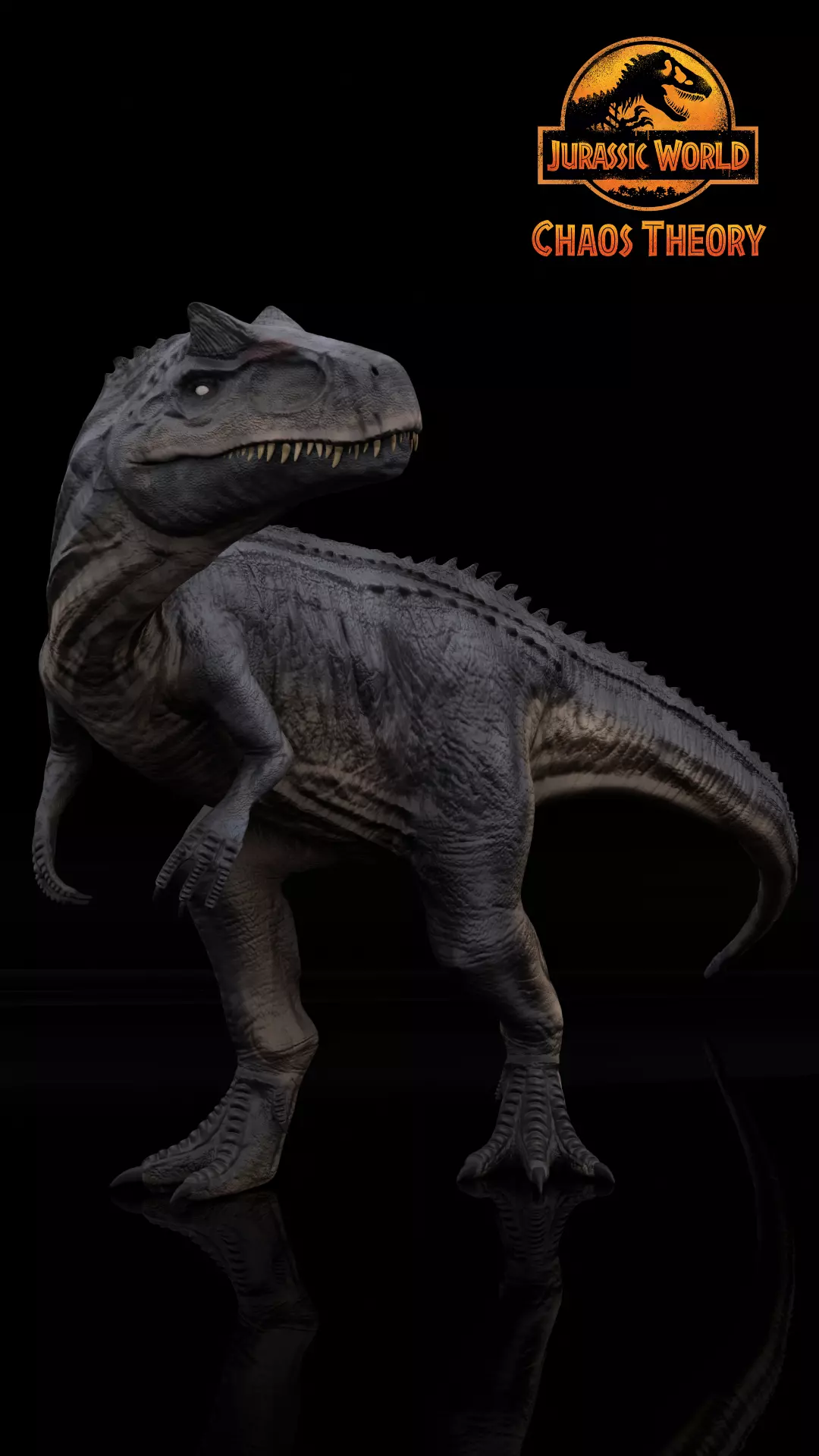 Allosaurus Jurassic World Chaos Theory Low-poly 3D model