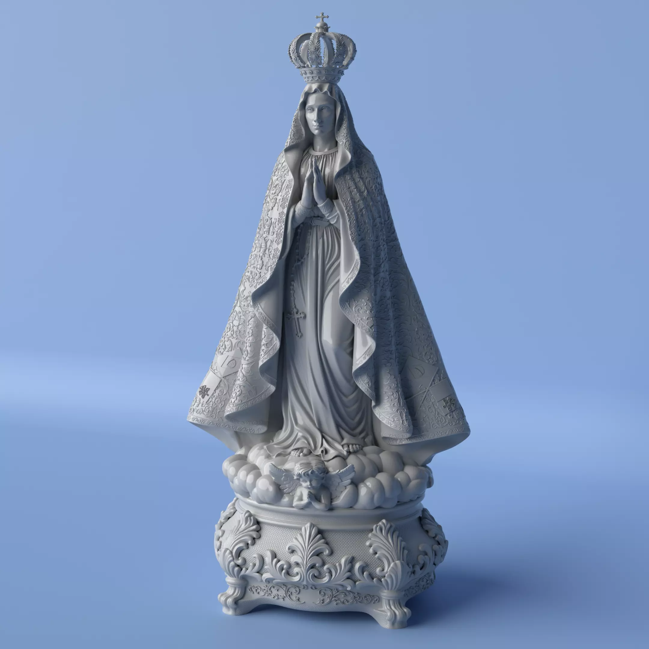Our Lady of Aparecida Sculpture 3D print model