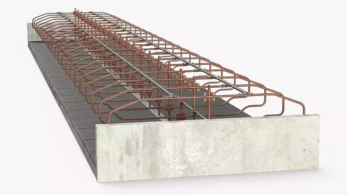 Cow Resting Area 3D model 5
