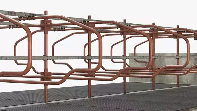 Cow Resting Area 3D model 7